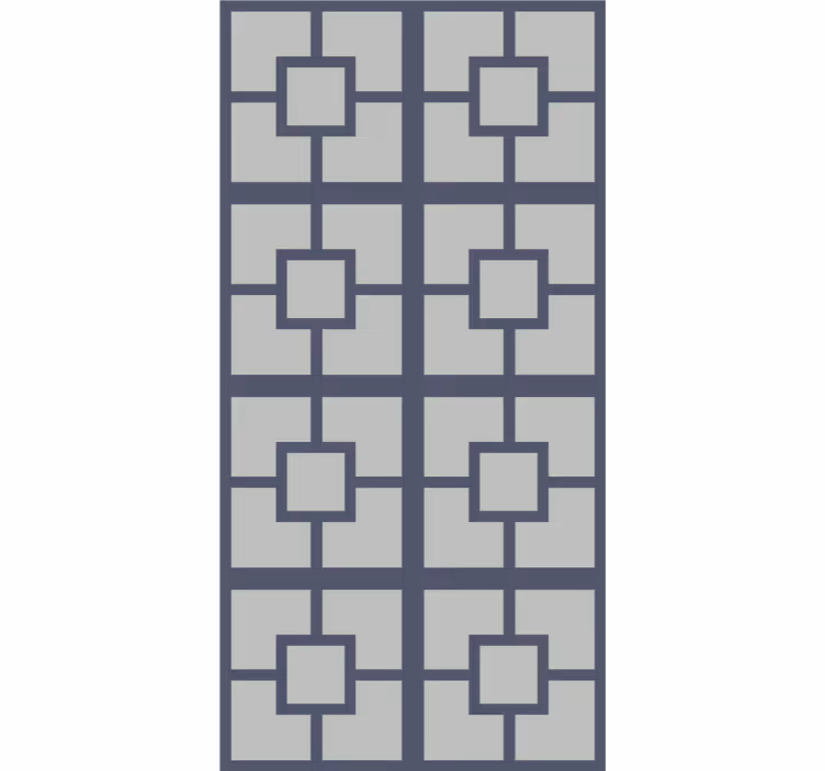 Square pattern layout office wallpaper - TenStickers