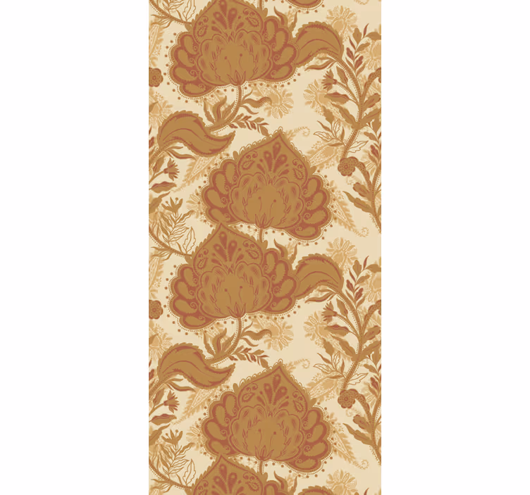 Nature Inspired Design ornamental flower wallpaper - TenStickers