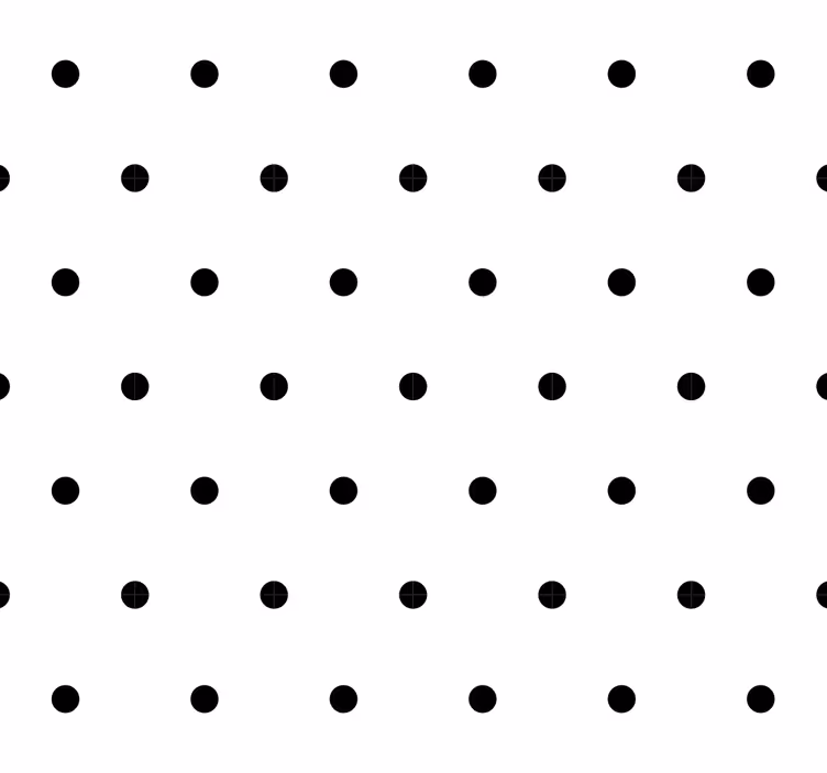 Simple black and white motif polka dot wallpaper - TenStickers