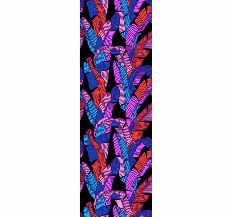 Big vibrant motif ornamental flower wallpaper - TenStickers
