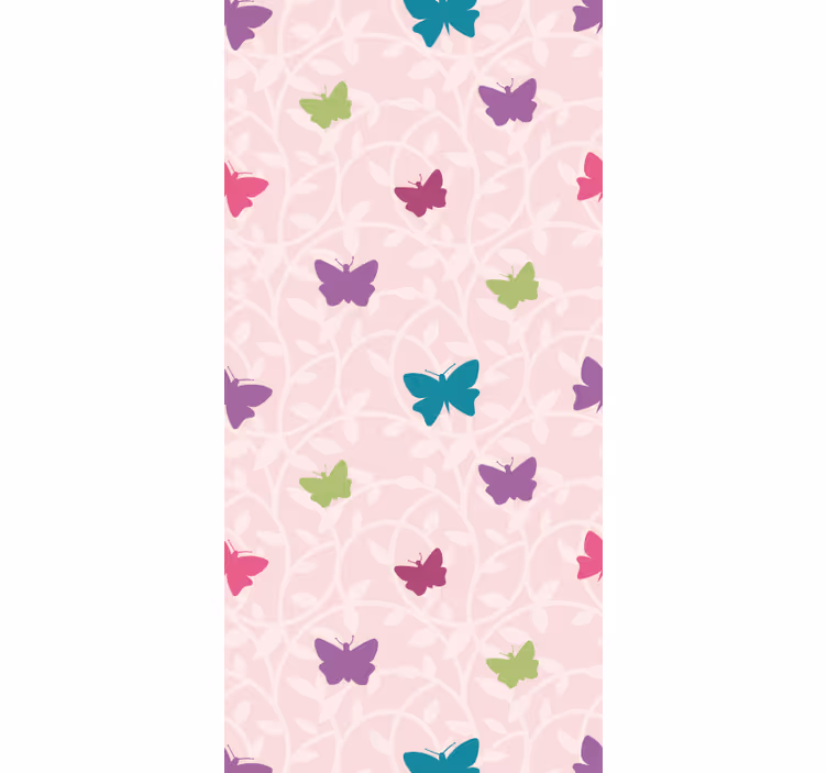 Colorful Fluttering Wings butterfly wallpaper - TenStickers