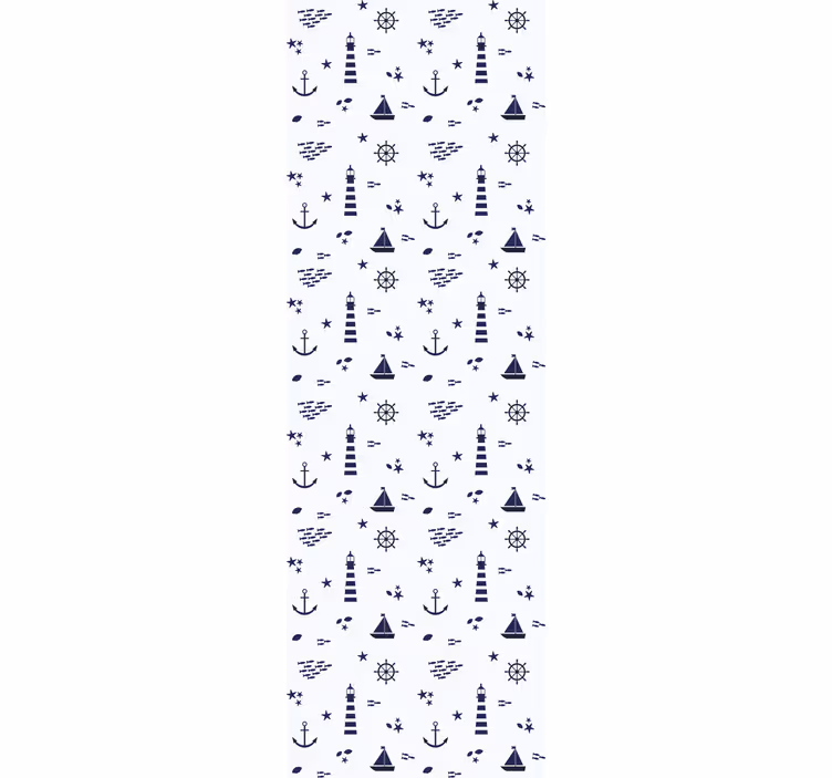 Nordic nautical elements Kids wallpaper - TenStickers