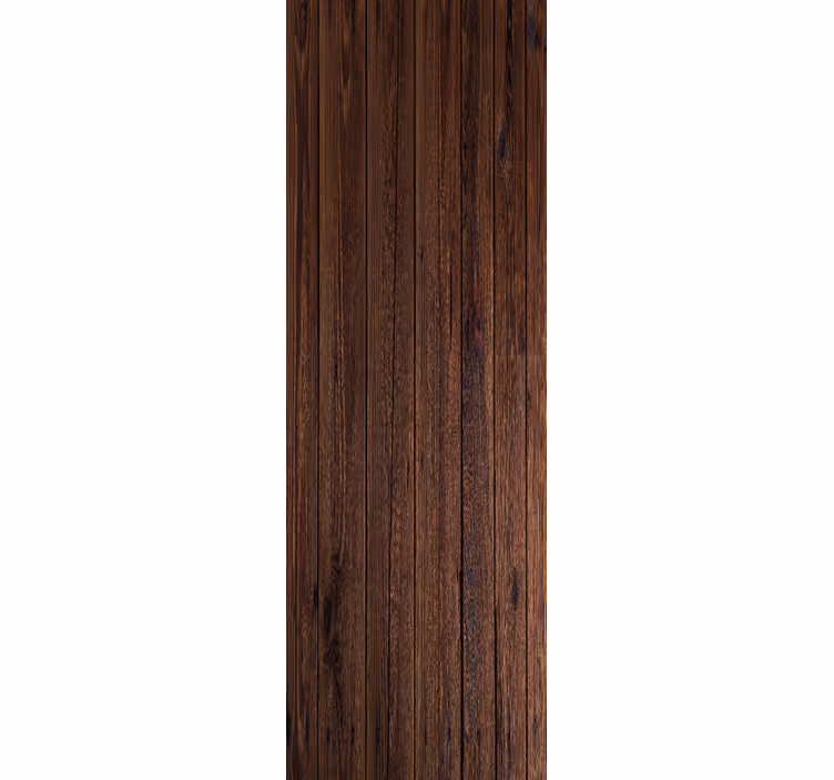 Natural dark brown wood effect  wallpaper - TenStickers