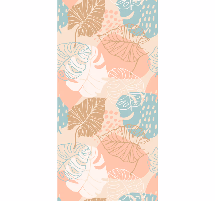 Tropical Plant Motifs nature wallpaper - TenStickers