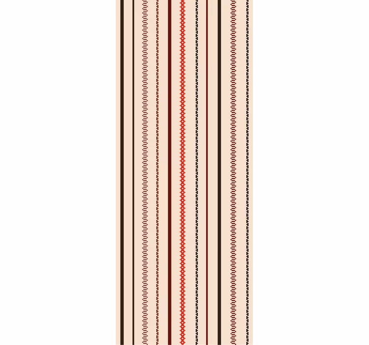 Linear stitch pattern vertical stripe wallpaper - TenStickers