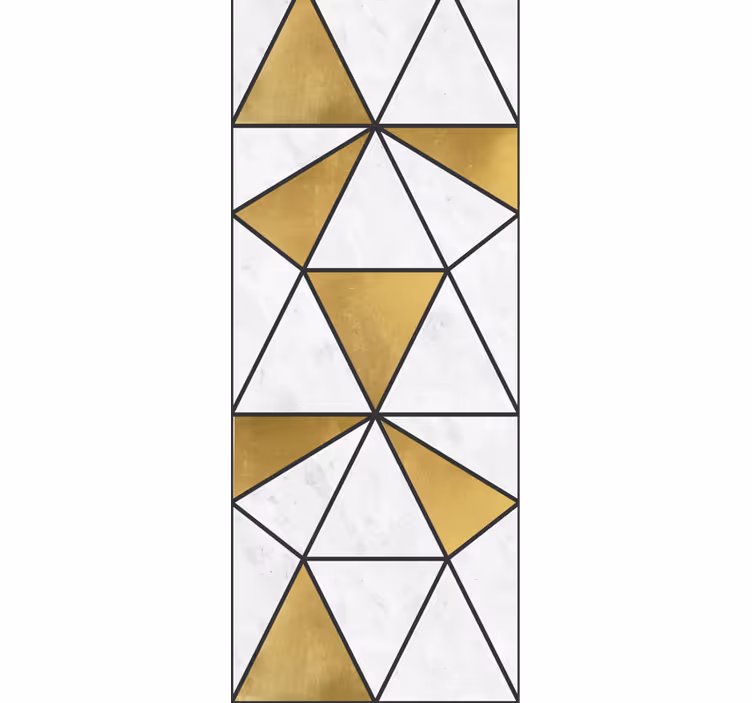 Geometric marble facets triangle wallpaper - TenStickers