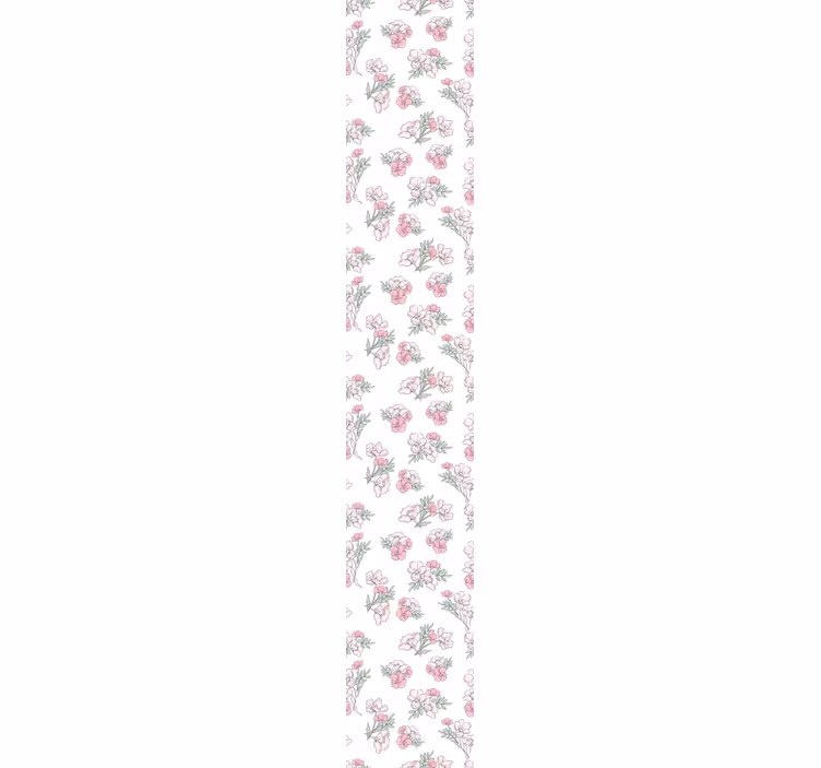 Delicate blossom pattern flower wallpaper - TenStickers