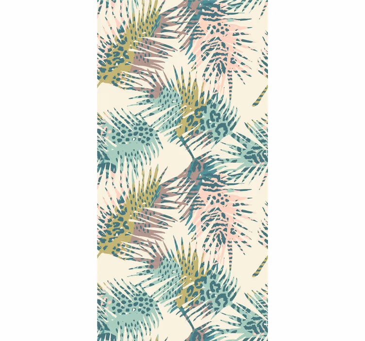 Tropical foliage scene leaf wallpaper - TenStickers