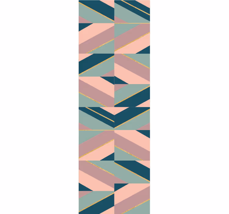 Abstract pastel angles geometric wallpaper - TenStickers