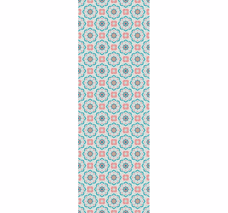 Ornamental flower wallpaper flower and star - TenStickers