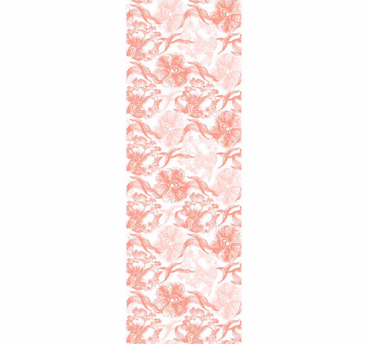 Soft bloom overlay ornamental flower wallpaper - TenStickers