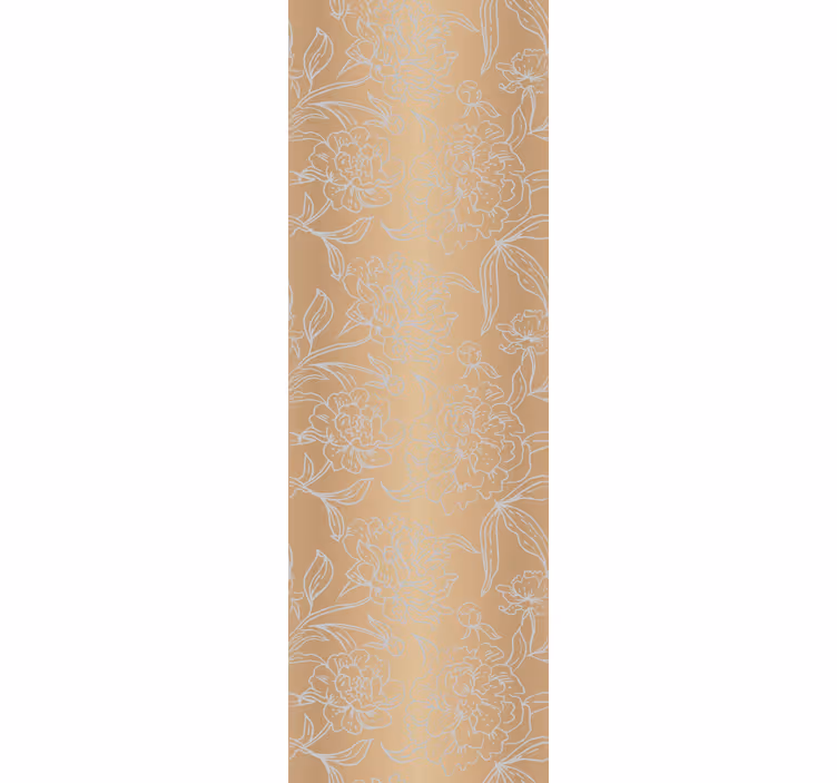 Delicate Floral Accents ornamental flower wallpaper - TenStickers