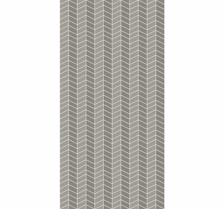 Beige chevron motif geometric wallpaper - TenStickers