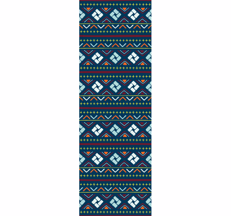 Geometric wallpaper in colorful blocks - TenStickers
