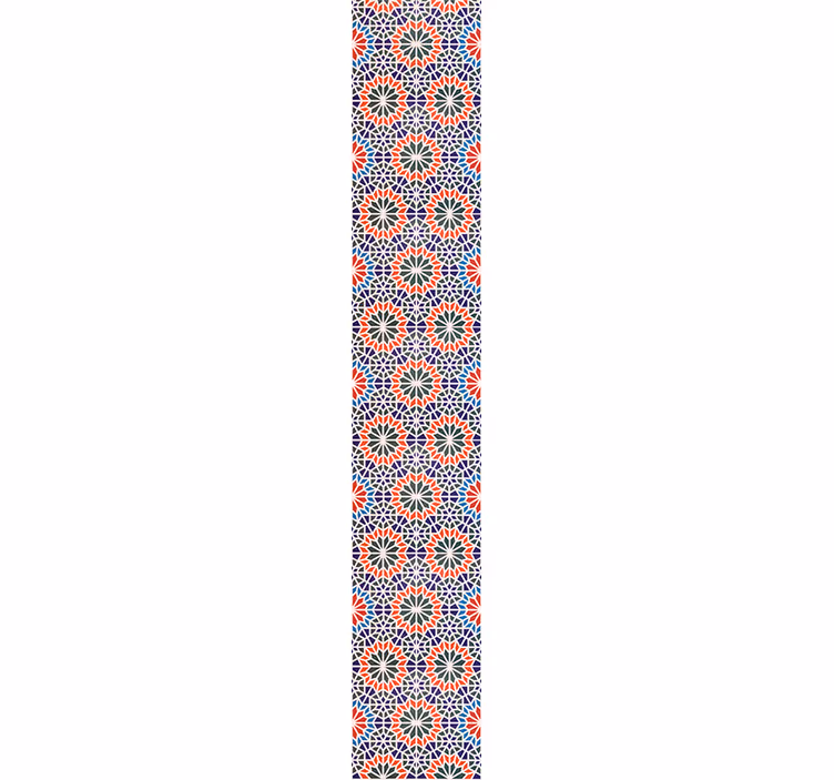 Geometric Floral Motifs ornamental flower wallpaper - TenStickers