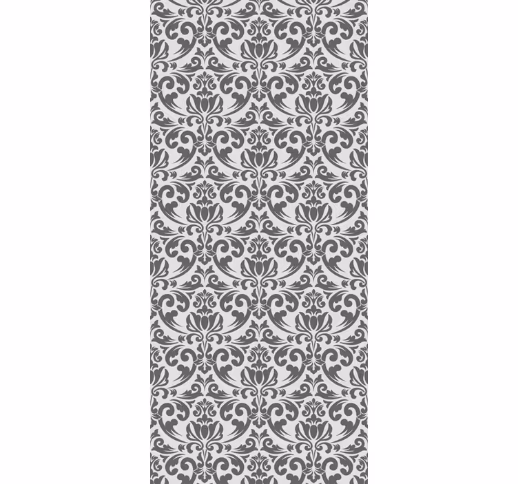 Elegant Floral Accent ornamental flower wallpaper - TenStickers