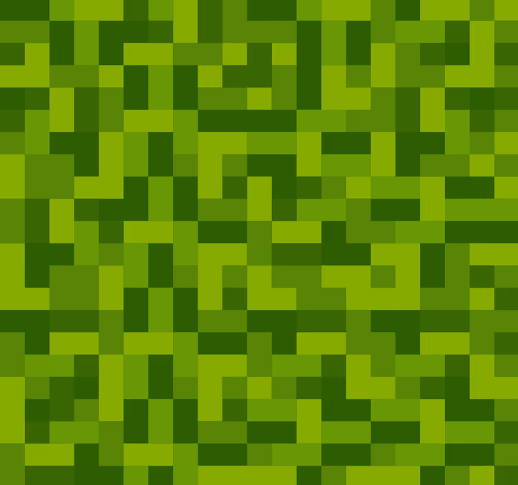 Green squarred gaming design teenage bedroom wallpaper - TenStickers