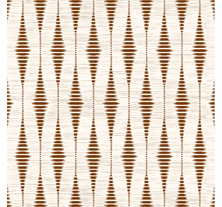 chocolate brown rabaul ikat geometric wallpaper - TenStickers