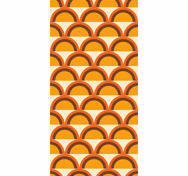 1970's sunset retro arches vintage wallpaper - TenStickers