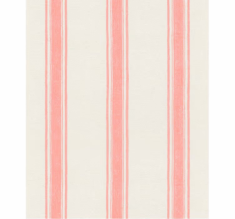 Geometric wallpaper vertical lines in pastel pink - TenStickers