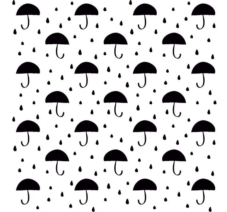 Geometric wallpaper in raindrop confetti design - TenStickers
