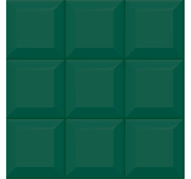 Geometric wallpaper 3d green squares - TenStickers