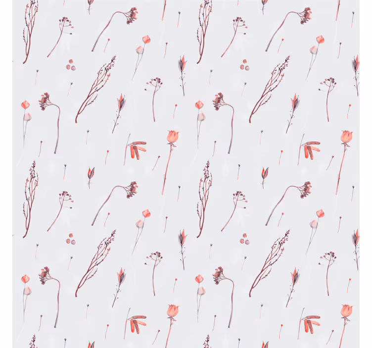 Nature wallpaper delicate floral design - TenStickers