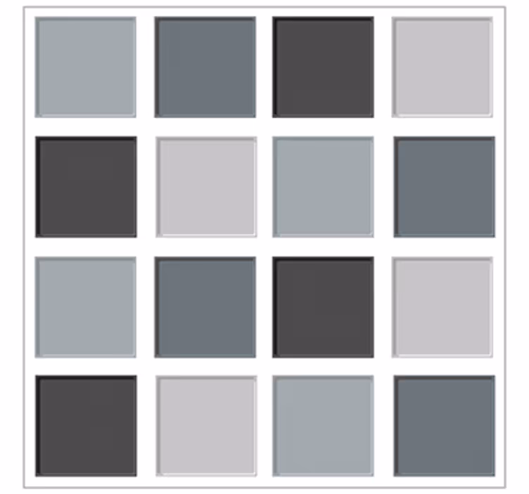 Living room wallpaper in grey tile patterns - TenStickers