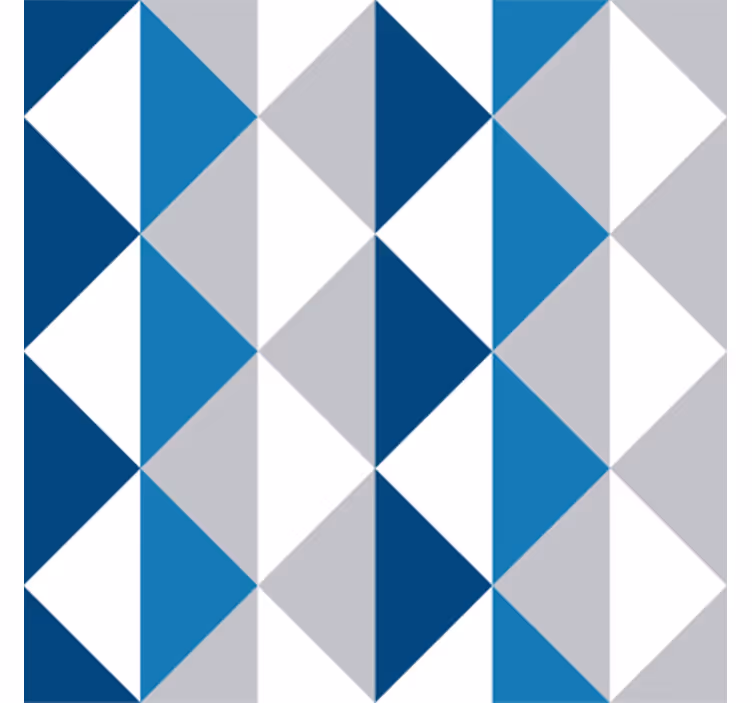 Triangle wallpaper classic blue design - TenStickers