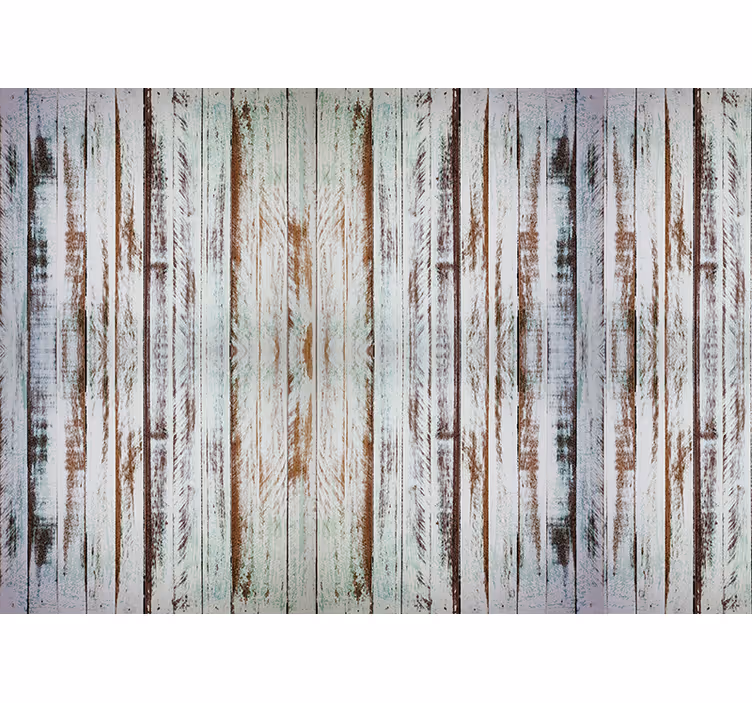 Ornamental wallpaper stripping wood design - TenStickers
