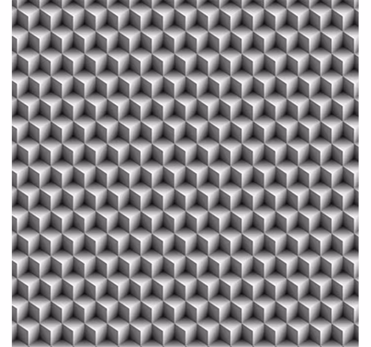 3d wallpaper grey cubes pattern - TenStickers