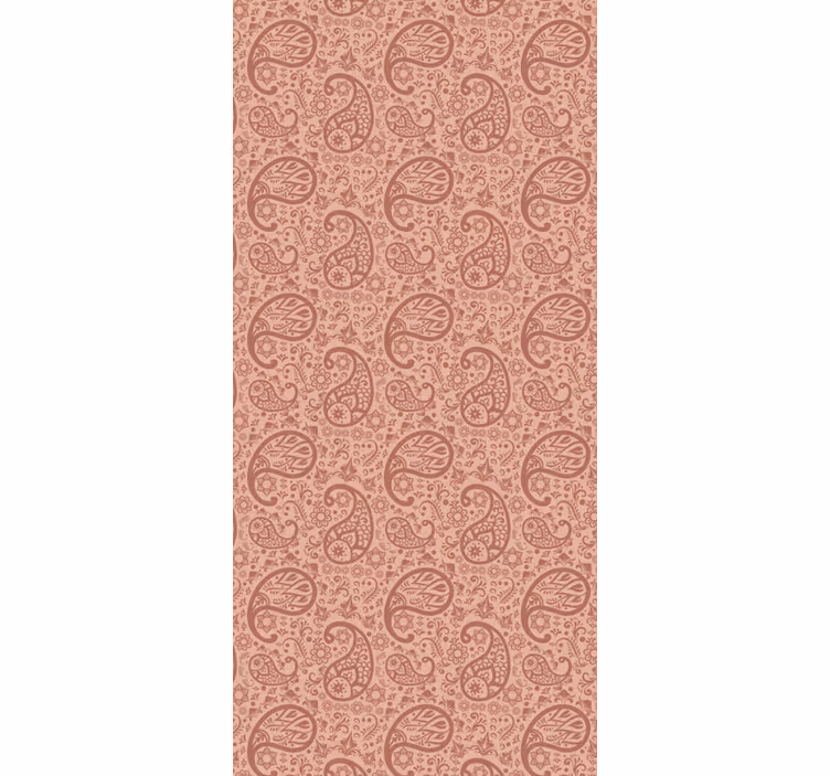 Living room wallpaper paisley elegant design - TenStickers