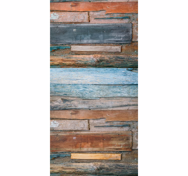 Living room wallpaper with vintage opaque effect - TenStickers