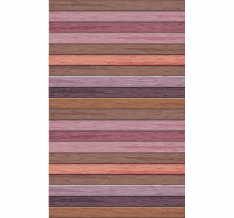 Ornamental wallpaper in gray and pink wooden texture - TenStickers