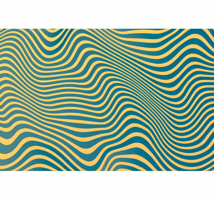 Retro lines bedroom wallpaper - TenStickers
