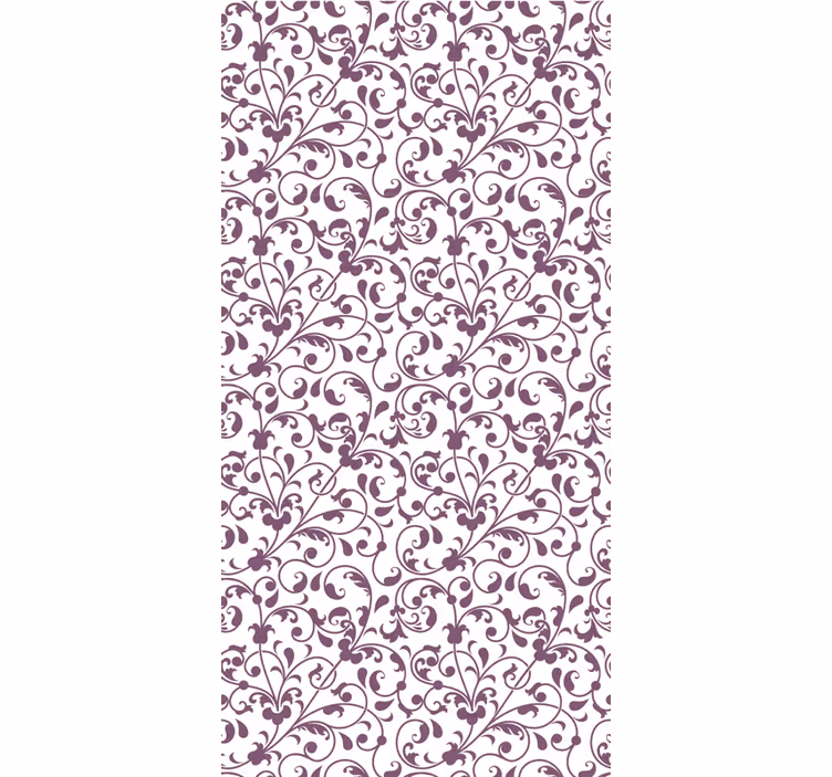 Living room wallpaper ornamentas leaf paisley - TenStickers