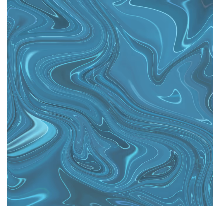 Living room wallpaper in abstract grey and turquoise - TenStickers