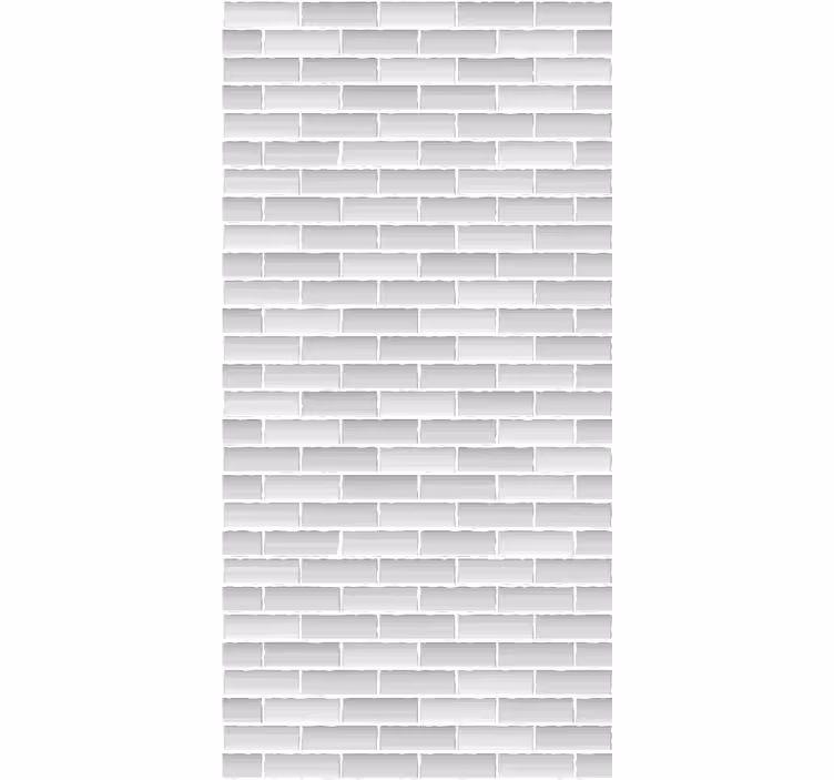 Brick wallpaper in grey realistic pattern - TenStickers
