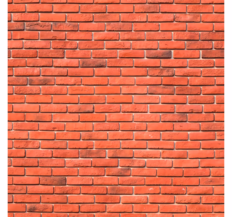 Brick wallpaper red realistic pattern - TenStickers