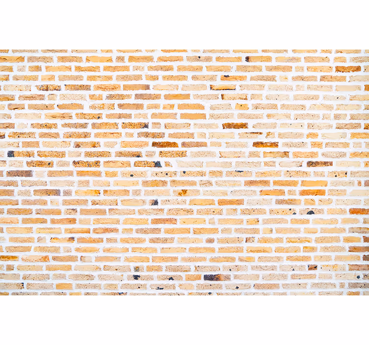 Light horizontal pattern brick wallpaper - TenStickers