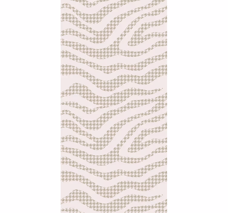 Living room wallpaper abstract wave pattern - TenStickers