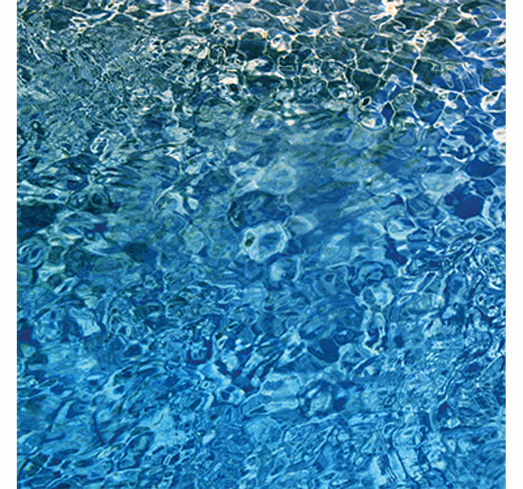 Textured wallpaper blue realistic water design - TenStickers