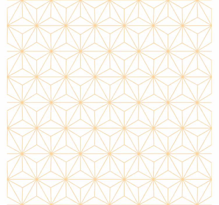 Living room wallpaper in white and gold lines - TenStickers