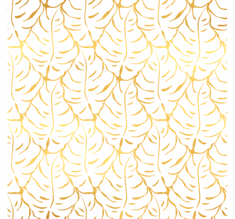 Bedroom wallpaper graceful tropical leaves - TenStickers