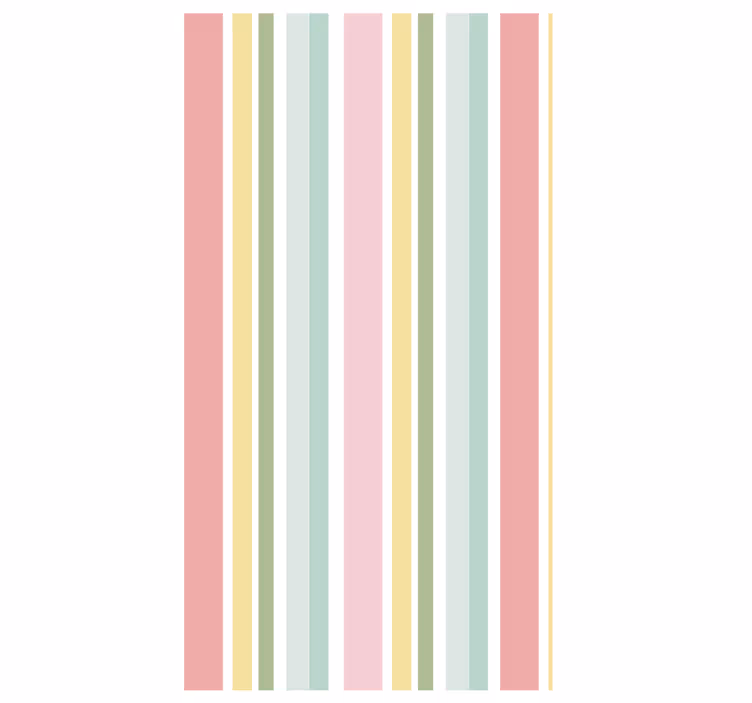 Textured wallpaper with horizontal pastel stripes - TenStickers
