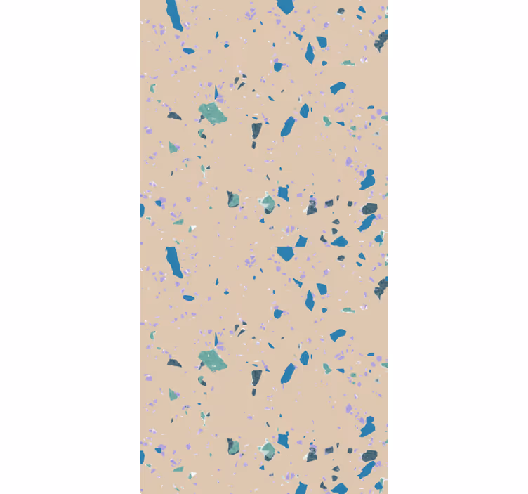 Bedroom wallpaper with abstract geometric design - TenStickers