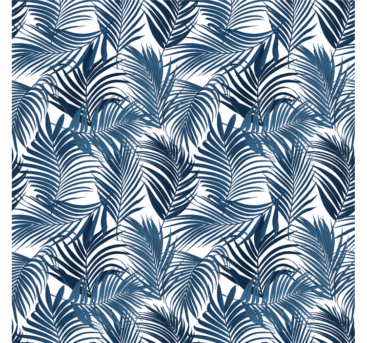 Tropical leaf components bedroom wallpaper - TenStickers