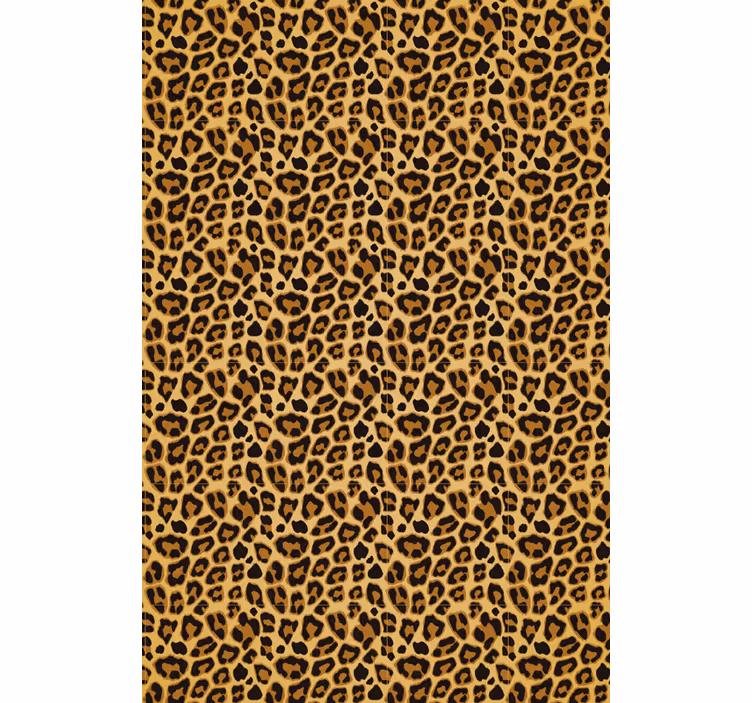 Animal wallpaper leopard print accent area - TenStickers