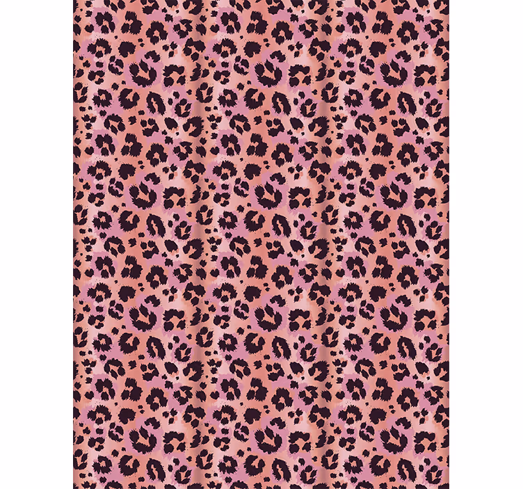 Animal wallpaper pink leopard print design - TenStickers