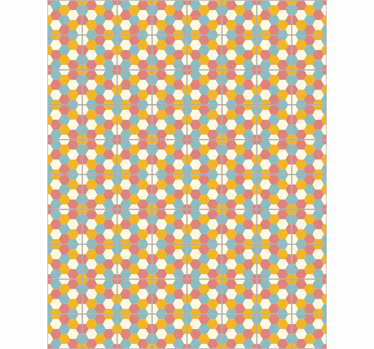 Office wallpaper with geometric pattern design - TenStickers